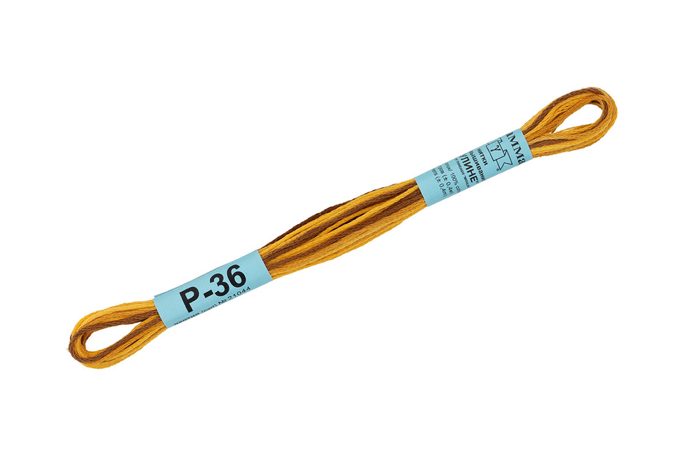 Мулине "Gamma" меланж, 8 м, 100% хлопок, № Р-36
