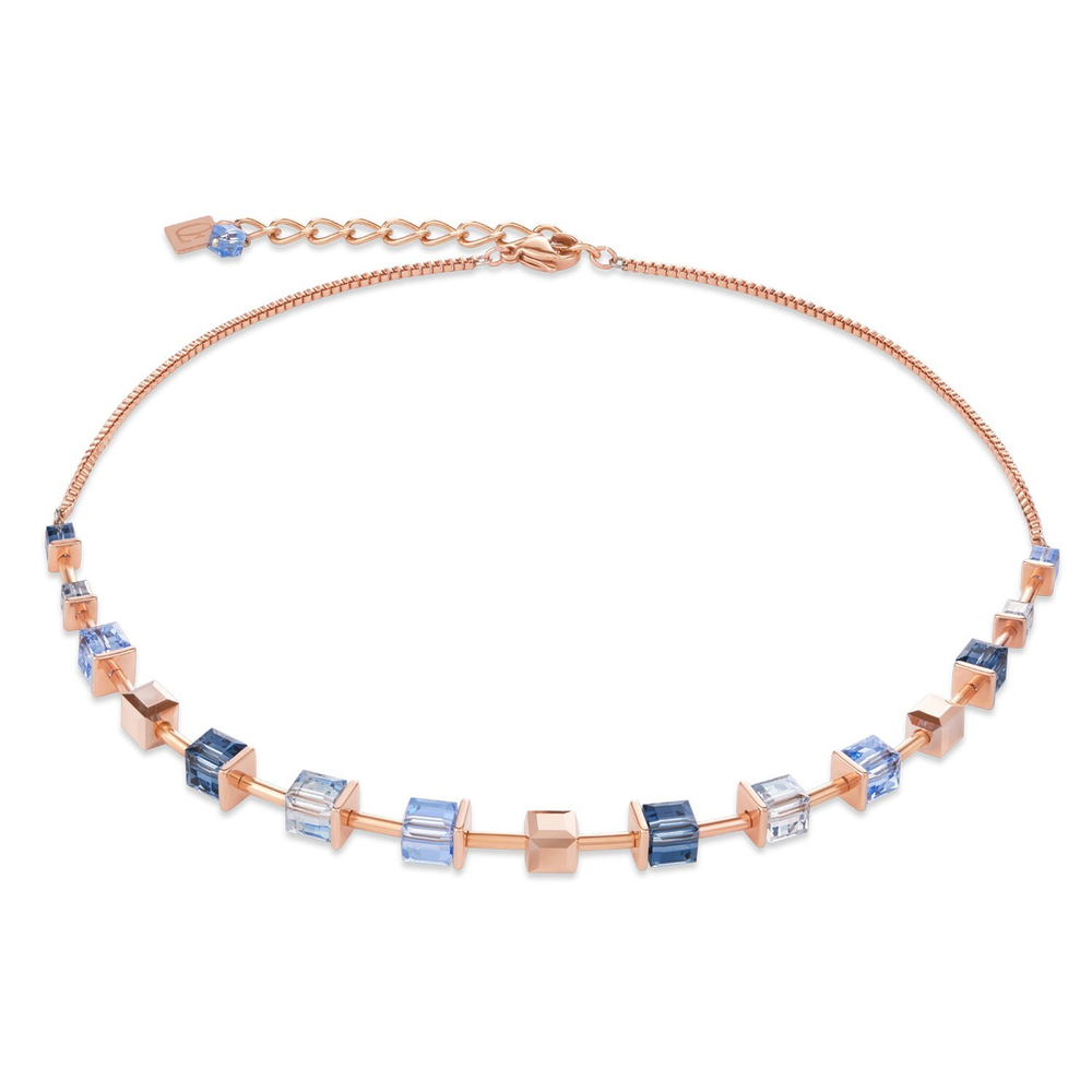 Колье Coeur de Lion Blue 4996/10-0700 цвет синий, золотой, голубой