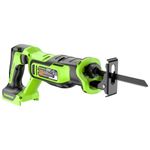 Пила сабельная аккумуляторная Greenworks GPT-BLRS-1 Арт.1200607, 24V, бесщеточная без АКБ и ЗУ