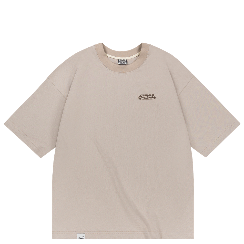 Футболка HAIDED GARDENING Grey Beige