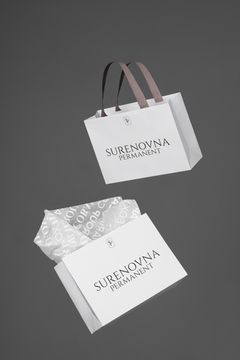 Пакет из мелованной бумаги с логотипом заказчика 22х30,5х10 (в*ш*г)