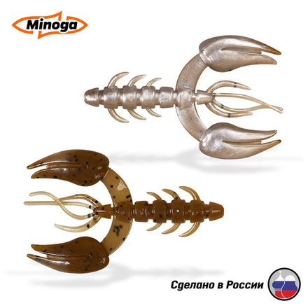 Силиконовая приманка "Minoga" JAGGER 3,0"(4шт) 75мм, 6гр, цвет 110