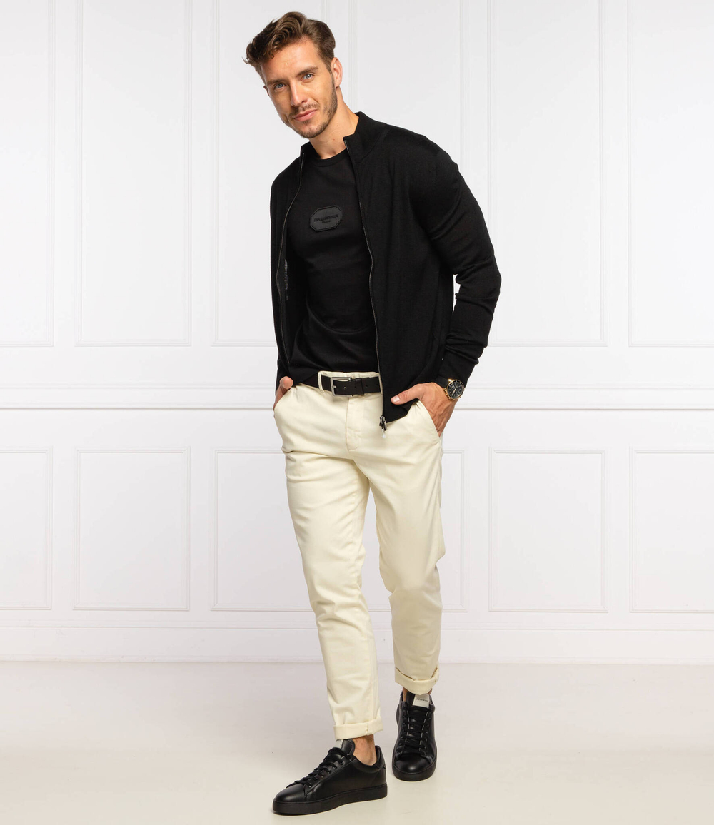 Хлопковый свитер Emporio Armani - черный(8N1MUZ 1MJXZ)