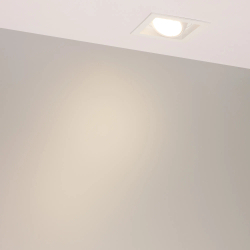 Светильник MS-VORTEX-BUILT-S117x117-20W Warm3000 (WH-WH, 20 deg, 230V) (Arlight, IP20 Металл, 5 лет) 057916