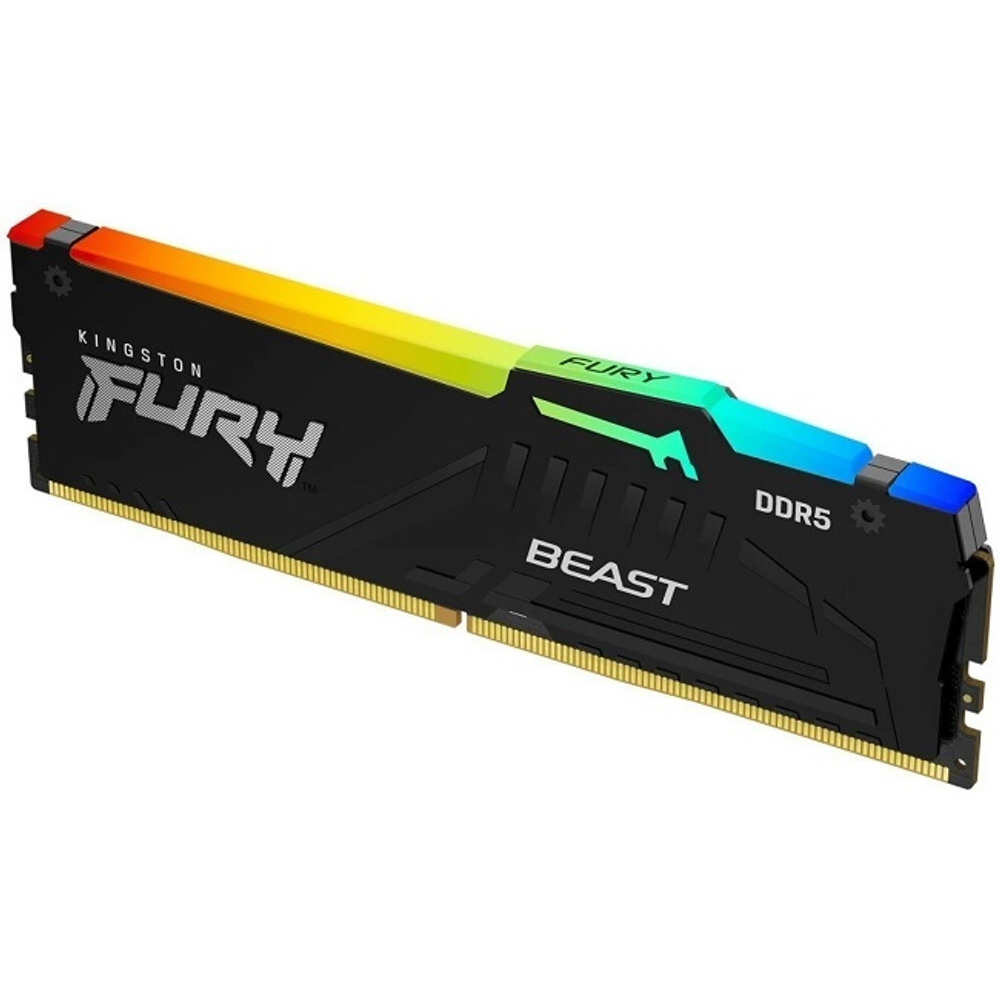 Модуль памяти DIMM DDR5 32Gb, 6000Mhz, Kingston FURY Beast RGB (KF560C36BBEA-32)
