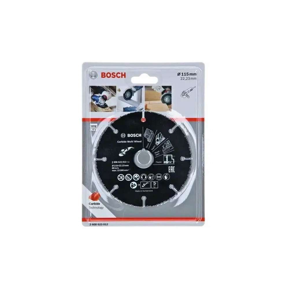 Отрезной диск Carbide Multi Wheel по дереву, 115 мм BOSCH 2608623012