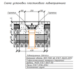 Ливнеприемник Gidrolica ЛП-25.25.20 — комплект: корпус, корзина с ручкой, решетка с крепежом пластиковая соты, класс A15