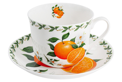 Чашка с блюдцем Апельсин в подарочной упаковке Maxwell & Williams
