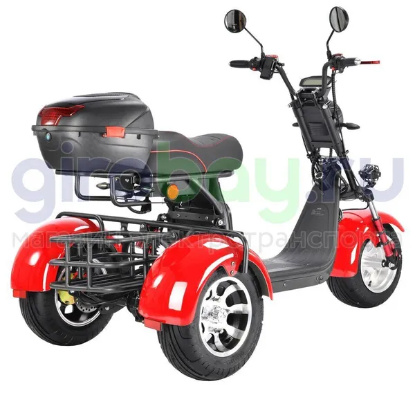 Электроскутер CityCoco WHITE SIBERIA PRO TRIKE 3000W (Красный) фото 3 фото №8