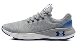 Under Armour Charged Vantage 2 round head comfortable mesh shock absorption, non-slip, wear-resistant, breathable, lightweight, low-top running shoes men's gray and blue