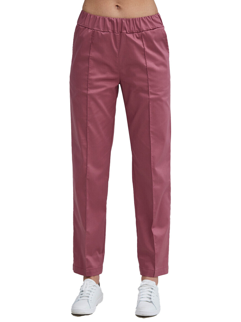 Брюки медицинские женские Dr. Nice ШОВ укороченные, на резинке, черный, 48