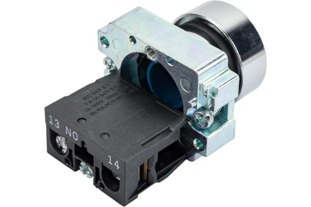 Кнопка управления LAY5-BA61 без подсветки синяя 1з IEK