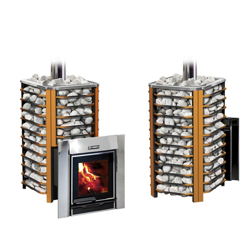 Дровяная печь для бани ЕРМАК 36 СЕТКА-ПРЕМИУМ (Сталь)