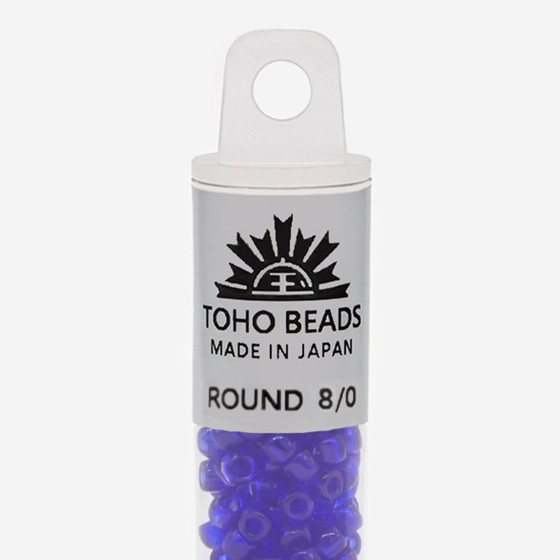 Японский бисер TOHO Round 8/0 (№8), прозрачный