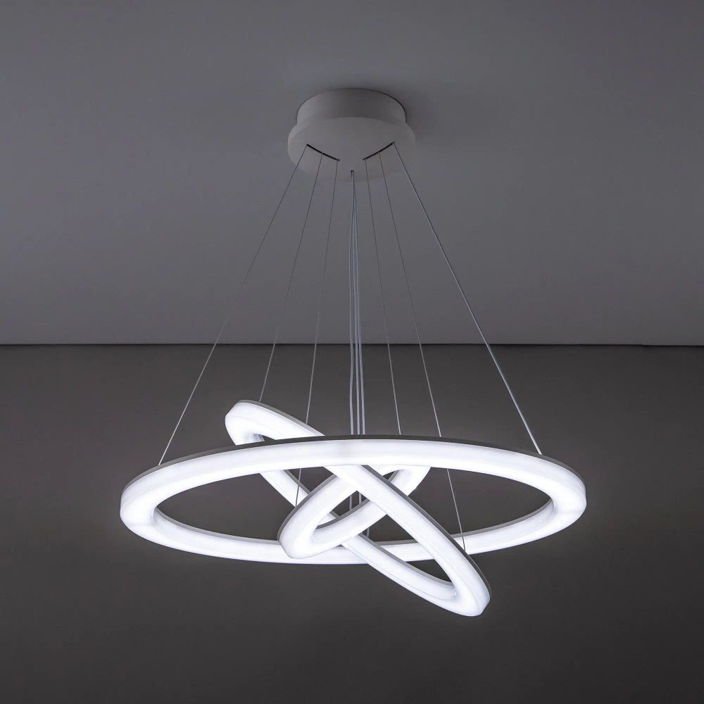 Citilux Электрон Смарт CL710A104S Умная люстра подвесная Белая