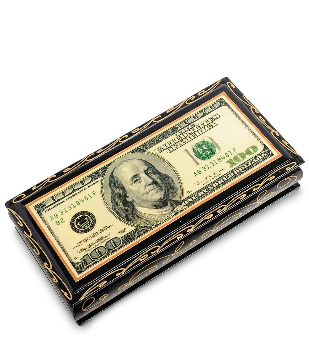 Народные промыслы ШК-11/ 5-S Шкатулка-купюрница в технике декупаж (8х17х4)