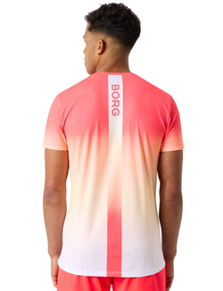 Теннисная футболка Bj_rn Borg Ace Printed - sun orange/fading