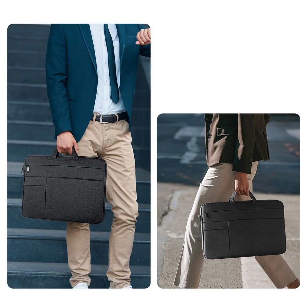 Ручная сумка черного цвета с несколькими карманами для ноутбука или планшета размером от 15.5 до 16 дюймов, серия LBTD Series