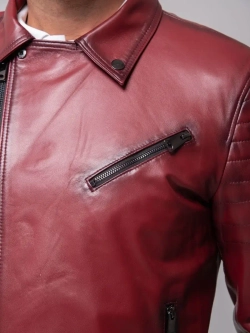 Косуха мужская  кожаная,  куртка мужская