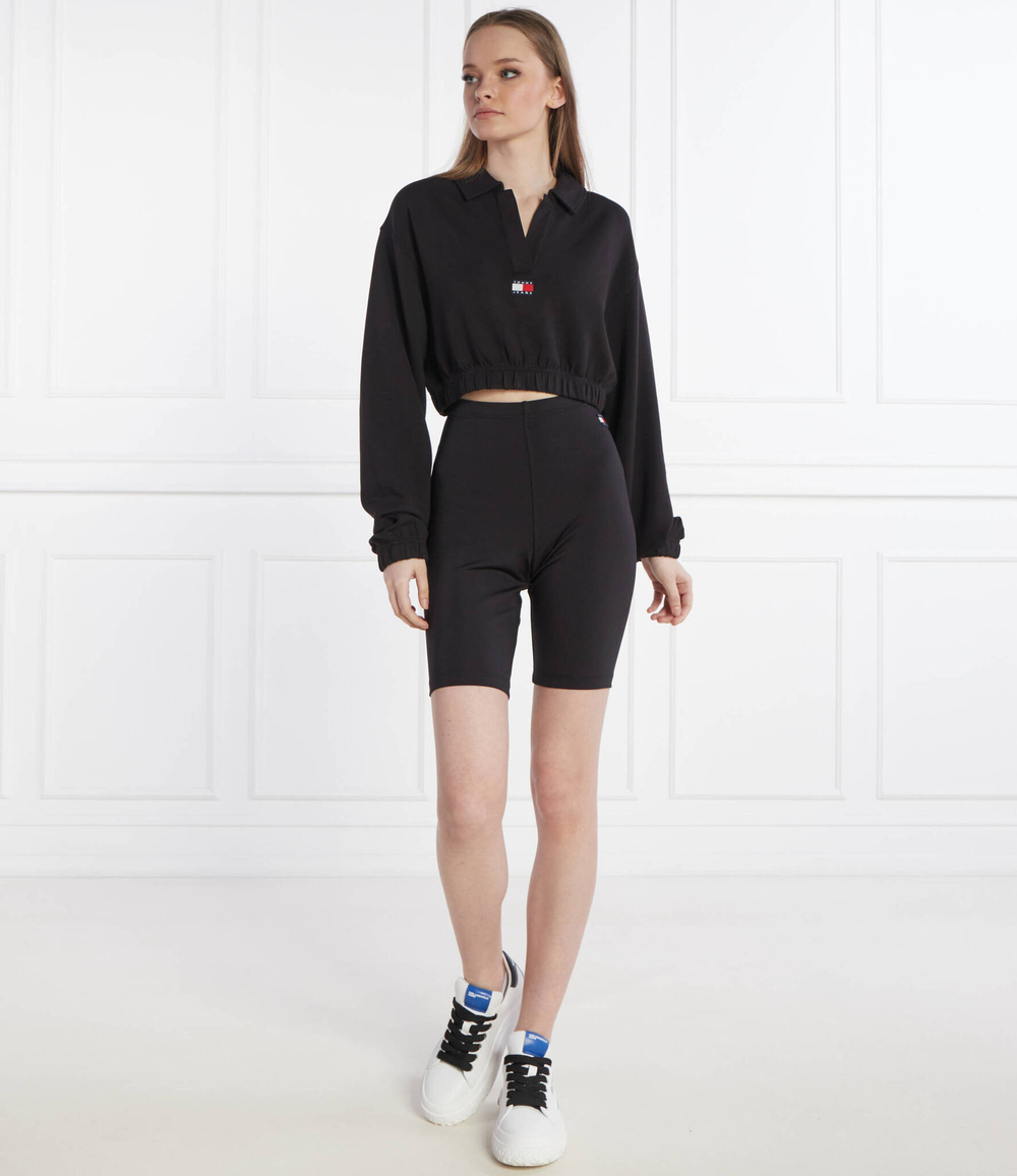 Худи TJW SPR CRP DRAPEY BADGE ПОЛО Tommy Jeans - черный(DW0DW17785)