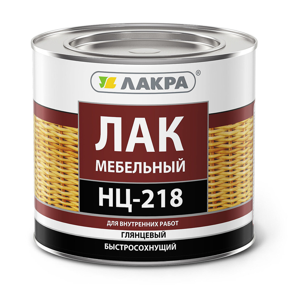 ЛАКРА Лак НЦ-218 мебельный 1,7кг (LAKRA)