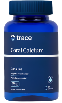 Trace Minerals Coral Calcium 60 Capsules, Коралловый Кальций