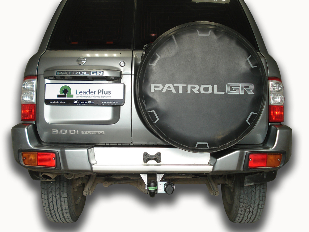 Фаркоп(прицепное) Лидер-Плюс для NISSAN PATROL (Y61) (внедорожник) 1997-2010 г.в.(паспорт и сертификат в комплекте)(без электрики)N123-A