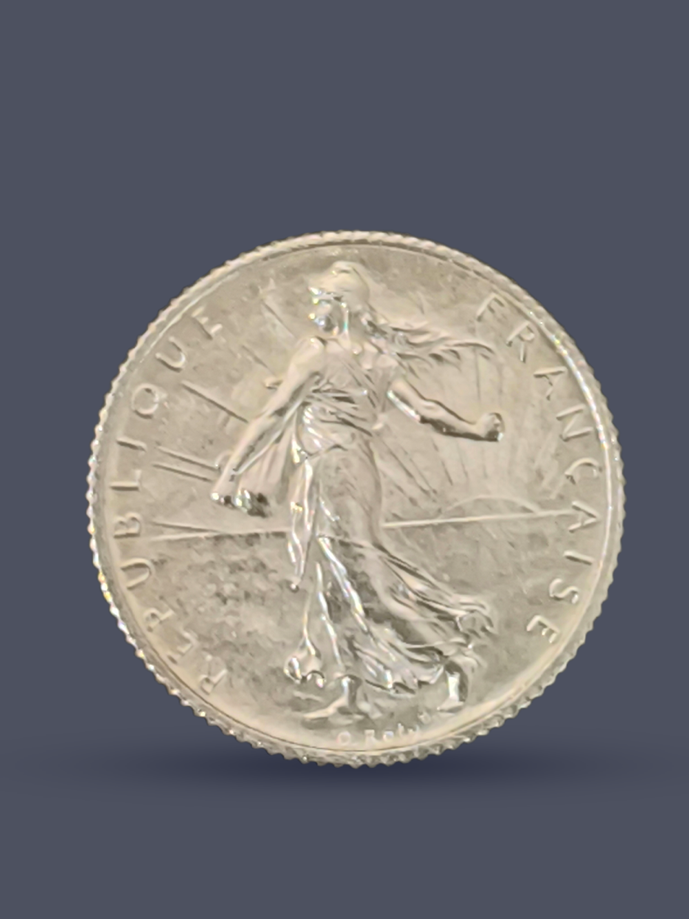 Монета Франции 1 франк (franc) 1920 год