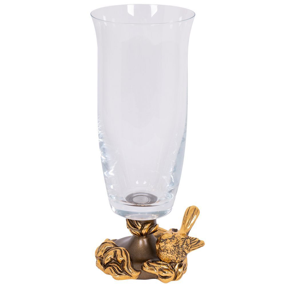 Ваза для цветов Белла с чашей Аура Бронза