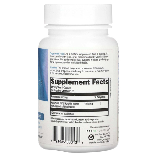 Econugenics, HonoPure®, 30 вегетарианских капсул (250 мг в 1 капсуле)