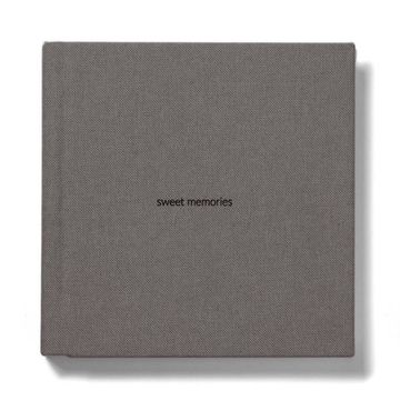25x25 фотокнига с льняной обложкой "Grafit"