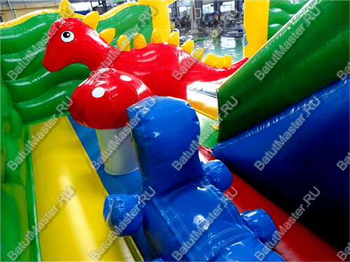 Большой надувной батут "Средневековье" 8*8*5 м