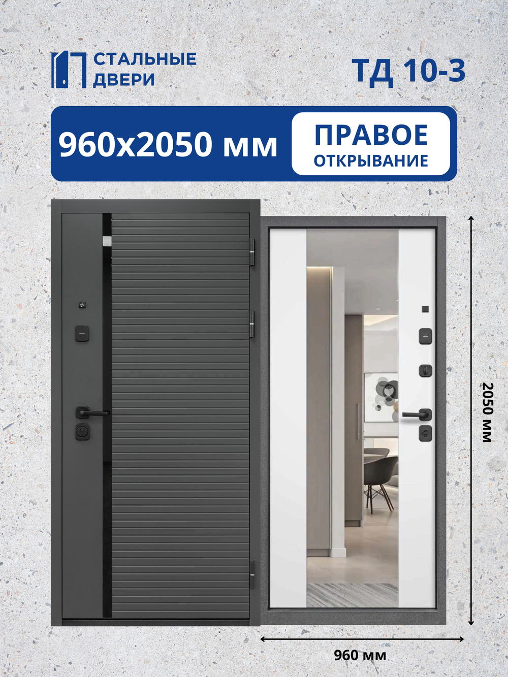 Входная дверь ТД 10-3