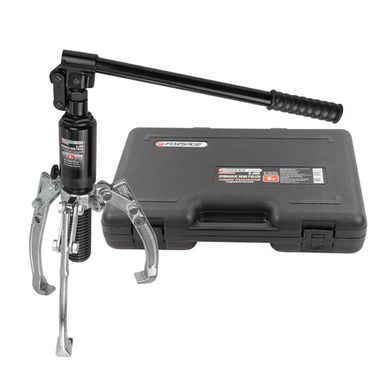 Съемник двух-трехлапый переставной гидравлический 5т(? захвата:50-200мм,мах. глубина захвата-140мм,ход штока-50мм)в кейсе Forsage F-6590605H(R )