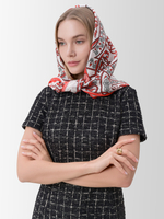 Платок «Русское сердце» 100% шелк