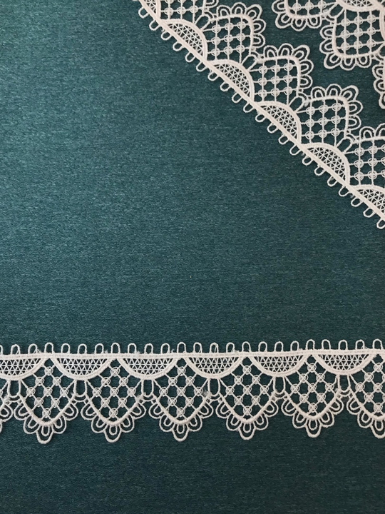 тесьма плетеная, белая, 4,0см, узоры AF1218