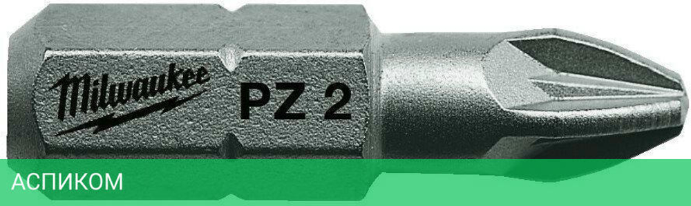 Бита Milwaukee PZ2 25мм 25шт (4932399590)