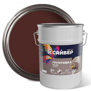 САЙВЕР  Грунт ГФ-021 Красно-коричневый 5кг ГОСТ 25129-82