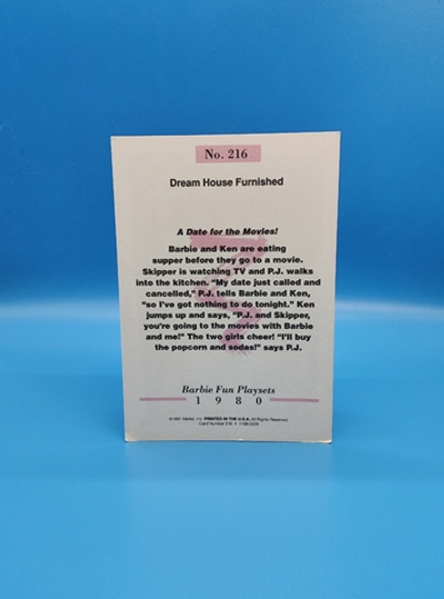 Аксессуар винтажная карточка Барби 90х 03985