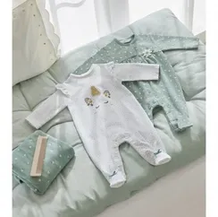 Комбинезон для девочки Mayoral Newborn Единорог Зеленый, 2 шт.
