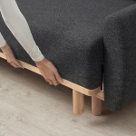 3-местный диван-кровать - IKEA GRUNNARP, 80x89x232см, темно-серый, ГРУННАРП ИКЕА