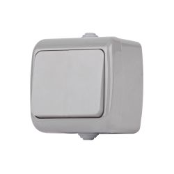 Переключатель Intro Atlantic 5-103-03 10А-250В, IP54, открытой установки, серый