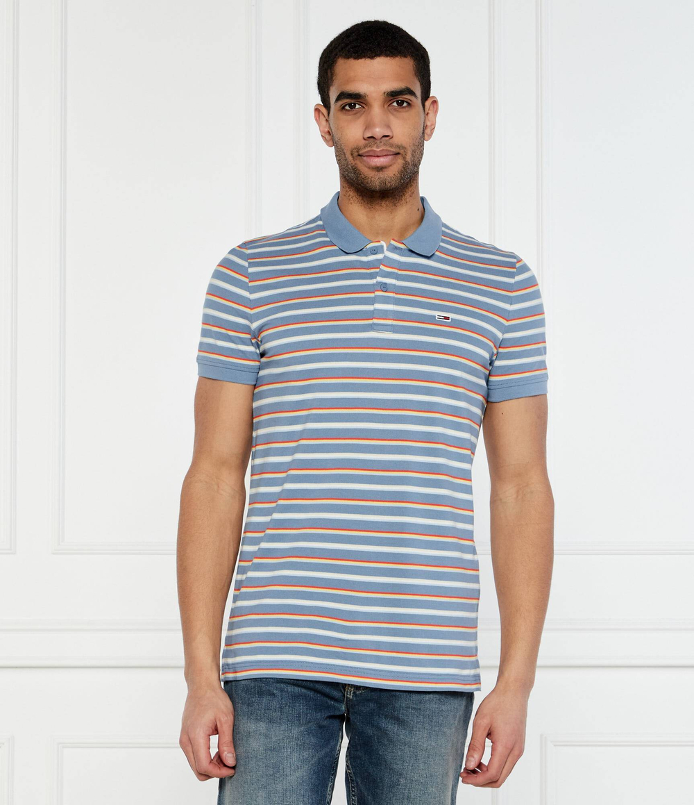 Поло Tommy Jeans - голубой(DM0DM20676)