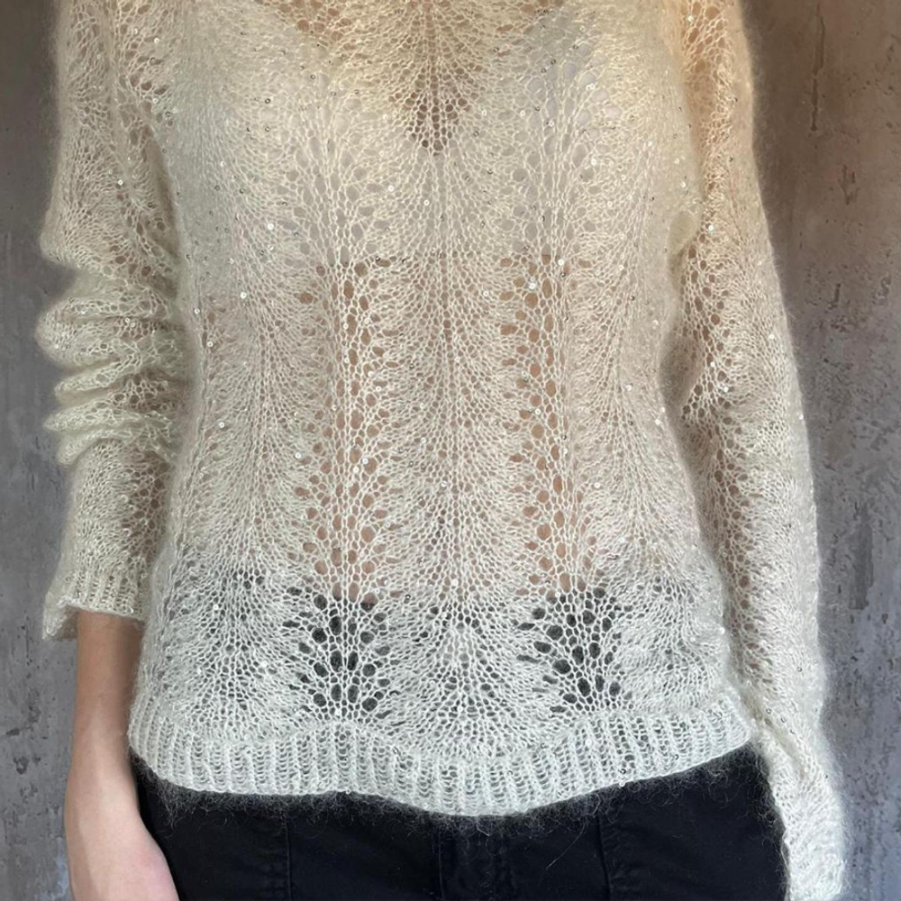 Описание по вязанию пуловера спицами "Jekini"