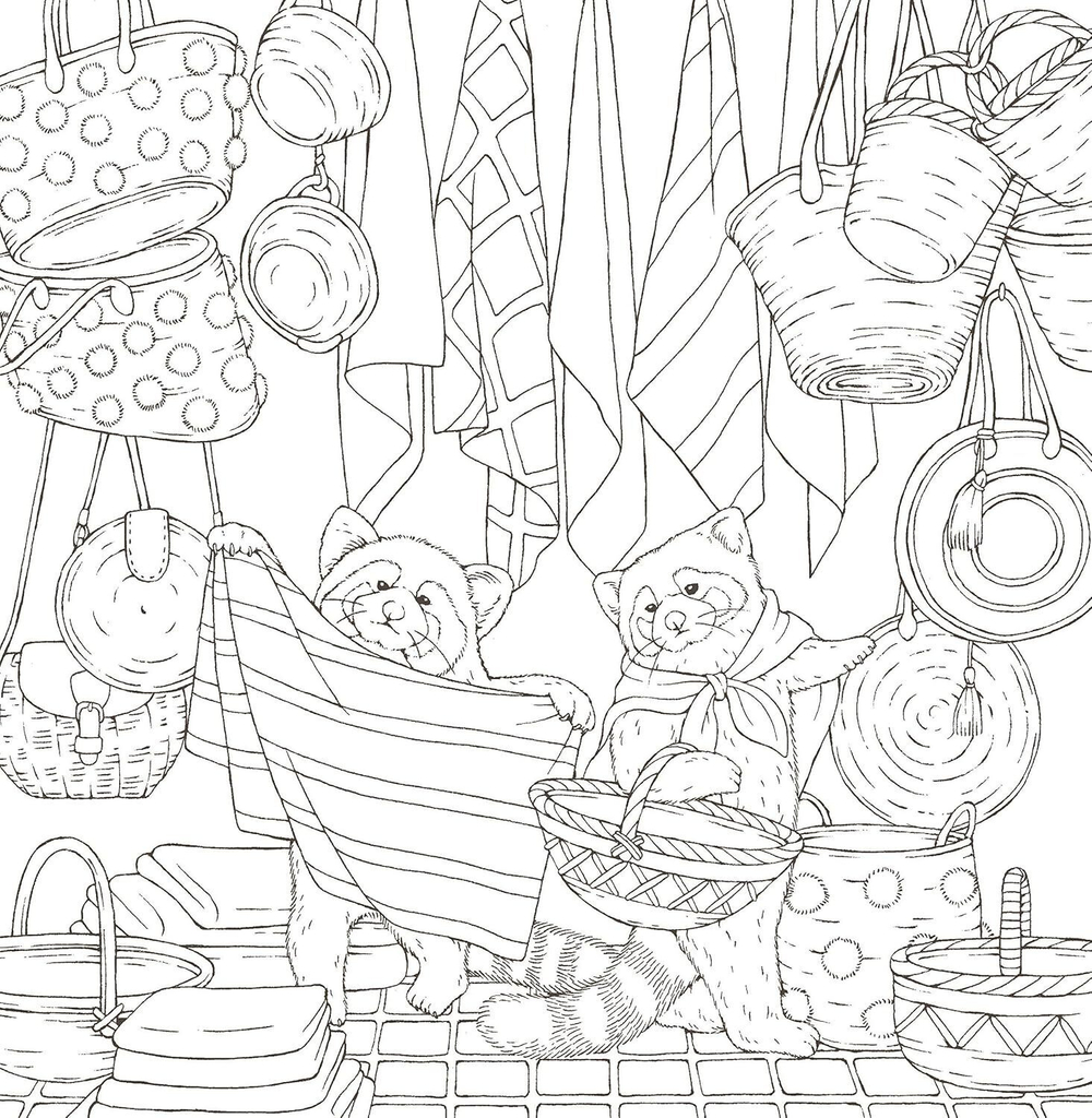 Symphony of Cute Animals. Coloring book