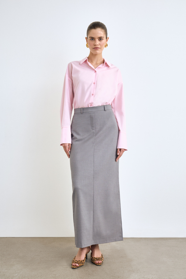 Юбка макси прямого силуэта