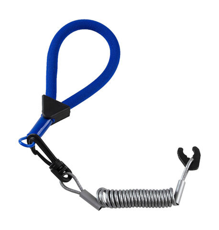 Чека для вм Kawasaki с плавающим ремешком, сине-серебристая