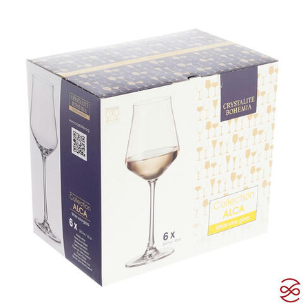 Набор бокалов для вина Crystalite Bohemia Alca 310 мл (6 шт)