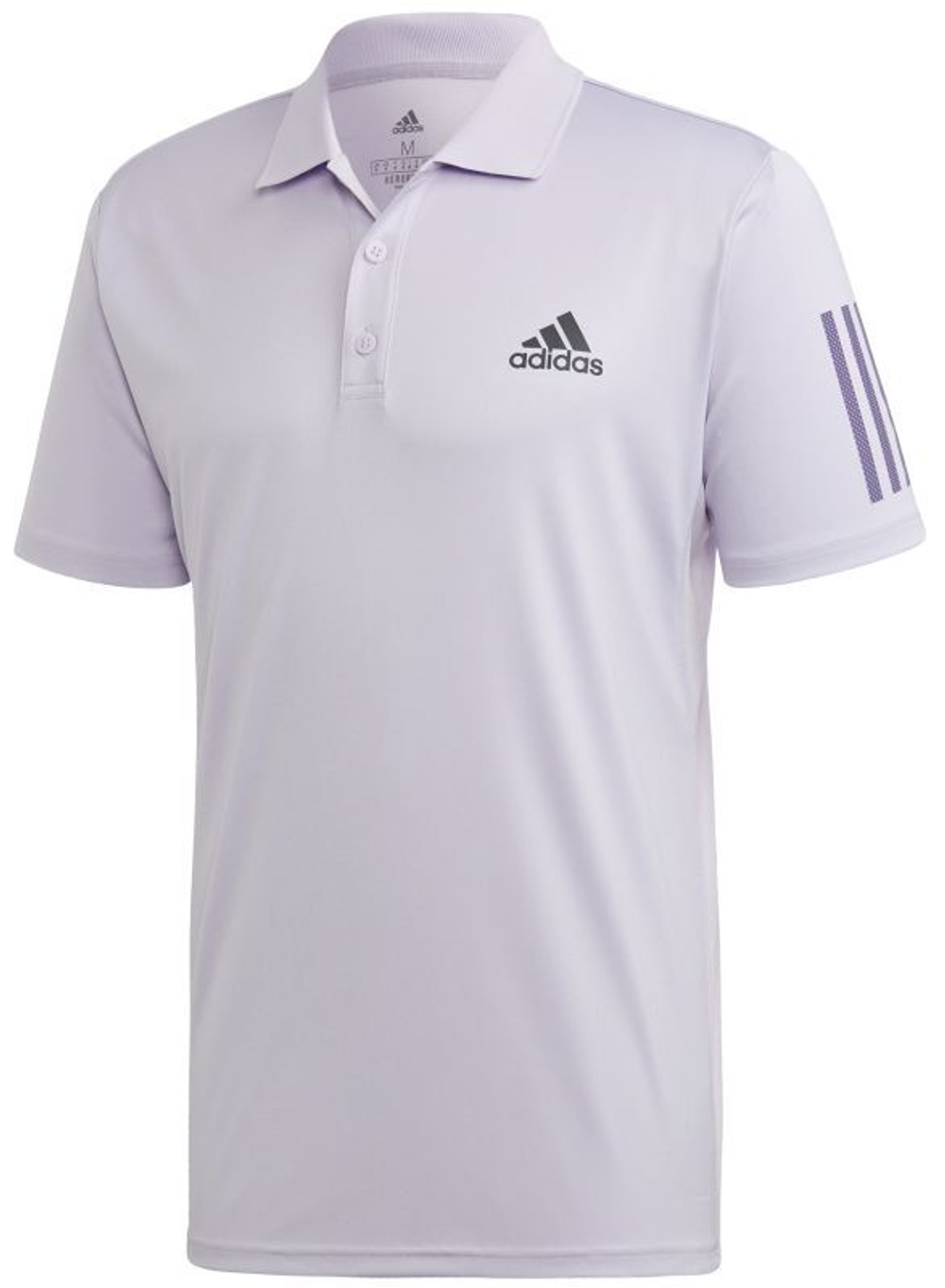 Мужское теннисное поло Adidas Club 3-Stripes Polo - purple tint/grey six
