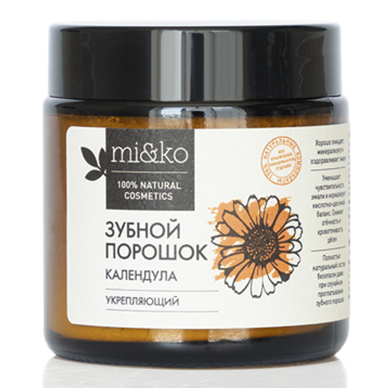 Зубной порошок mi&ko "Календула" укрепляющий, 50 г